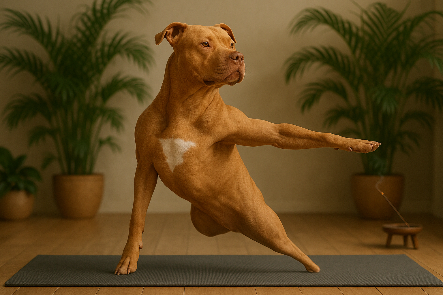 Trip warrior pose thumbnail.